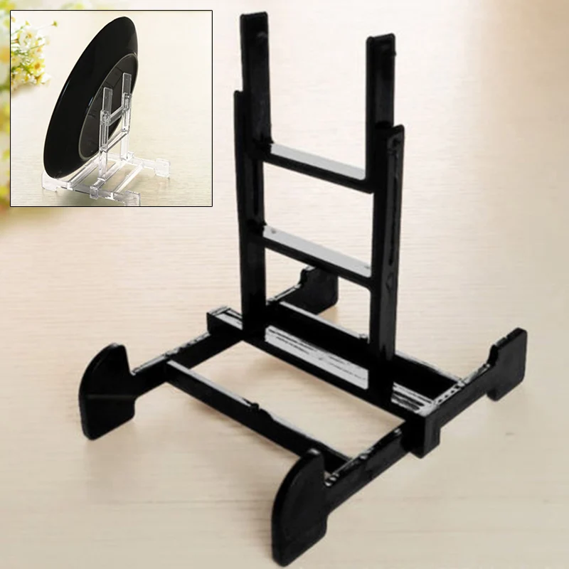 

Balck/Clear Display Easel Stand Plate Bowl Picture Frame Photo Pedestal Holder