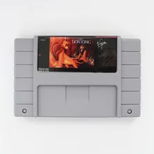 Львенок король 16 бит большая серая игровая карта для NTSC игровой плеер Прямая