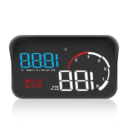 M10 HUD голова манекена вверх светодиодный проектор лобового стекла OBD2 сканер Предупреждение расход топлива данные диагностики 11-18 в