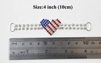 

Free Shipping Wholesale 40pcs/lot 4'' Rhinestone Connector Bikini Connector For Swimming Wear Shoe Buckle Invitation LSRC032901
