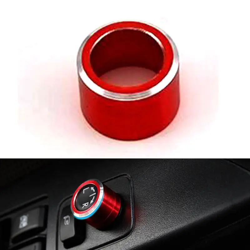 Bbq @ Fuka Fit For 2015 Xv Forester Legacy Outback Retrovisore Interruttore Specchio Manopola Copertura Anello Di Rifinitura Di Alluminio