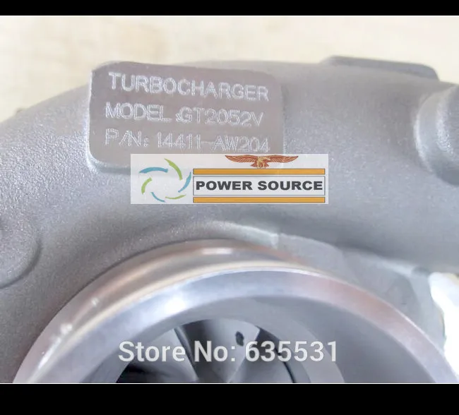 GT2052V 726442 726442-5004S 14411-2W204 14411-2W20A Turbo Turbocharger For NISSAN TERRANO 3.0L Di 2001 123 ZD30ETi 168HP (6)