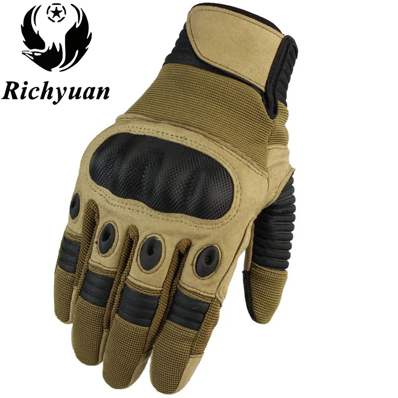 Тактические перчатки военные полный палец боевые воздушные спорта на открытом воздухе боевые противоскользящие перчатки из углеродистой оболочки цена: US$14,65-18,4 - Цвет: yellow