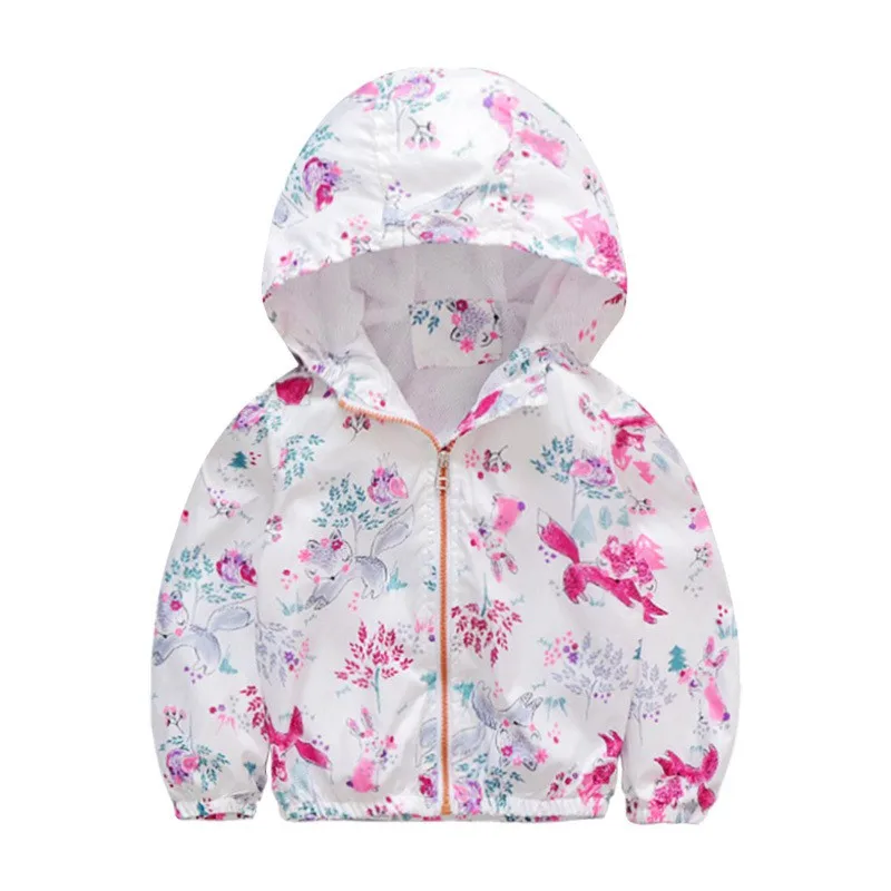 CROAL CHERIE 90-130cm 2018 Spring Flower Kids Children Clothing Autumn Fashion Cotton Baby Girls Coat Active Clothes Outerwear  (6)