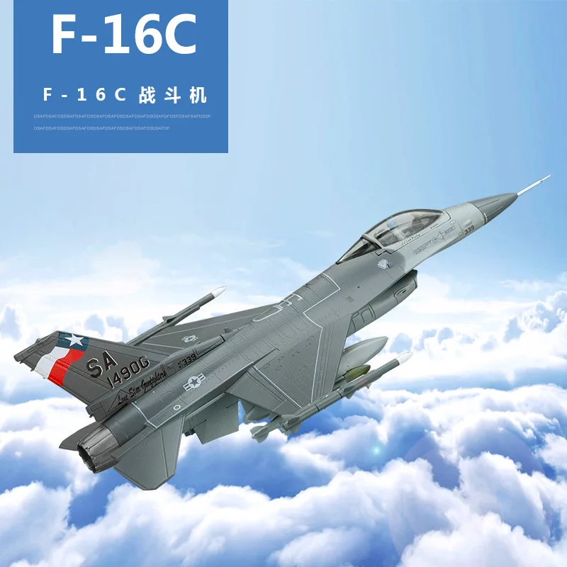 

1:72 F16C Alloy Aircraft Model F-16 AF1 American fighter Falcon fighter Model