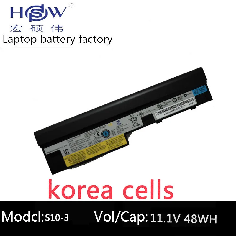 

HSW 11.1V 48WH 6cells laptop battery for Lenovo IdeaPad S100 S10-3 S205 S110 U160 S100c S205s U165 L09S6Y14 L09M6Y14 battery