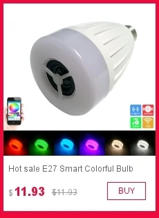 Распродажи светодиодный RGB Цвет лампочки E27 110 В-240 В Bluetooth Управление Смарт Музыка лампы аудио Динамик лампы