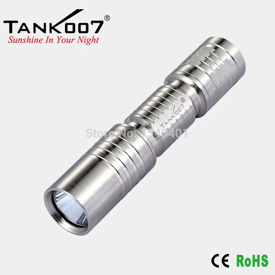 TANK007 E3 Cree XP G R5 Нержавеющая сталь Мини светодиодный фонарик фонарь брелок 180