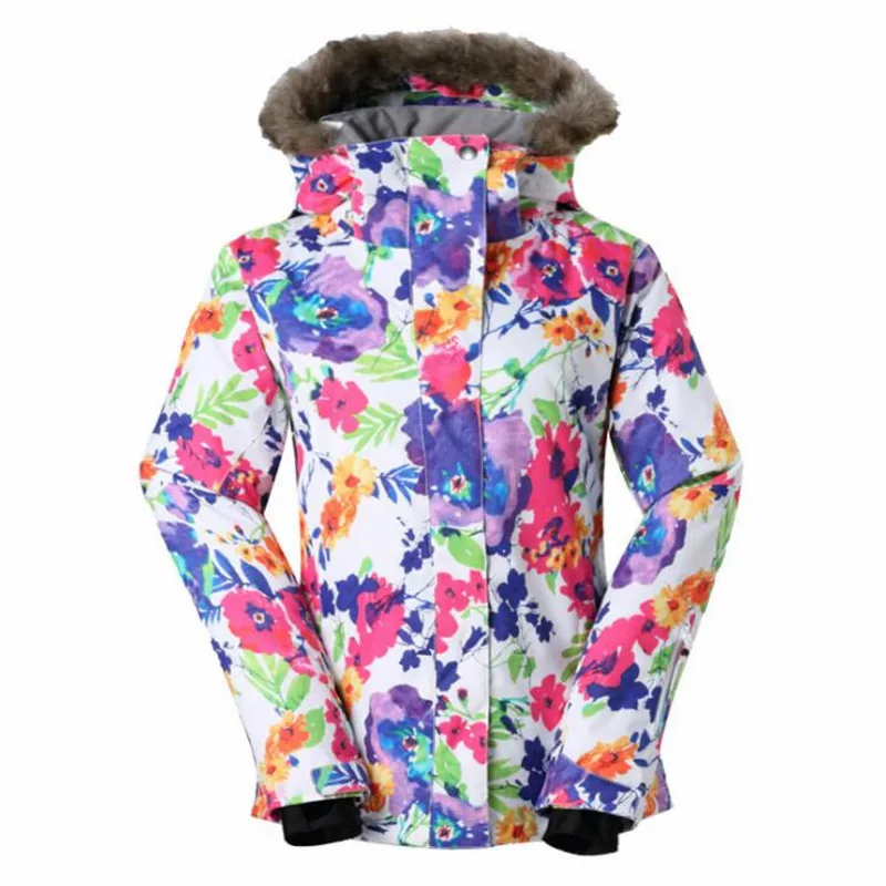 

Women's Skiing or Snowboarding Jacket Outdoor Waterproof Windbreaker Female Breathable Winter Coat 2018 Gsou Snow Free Shipping