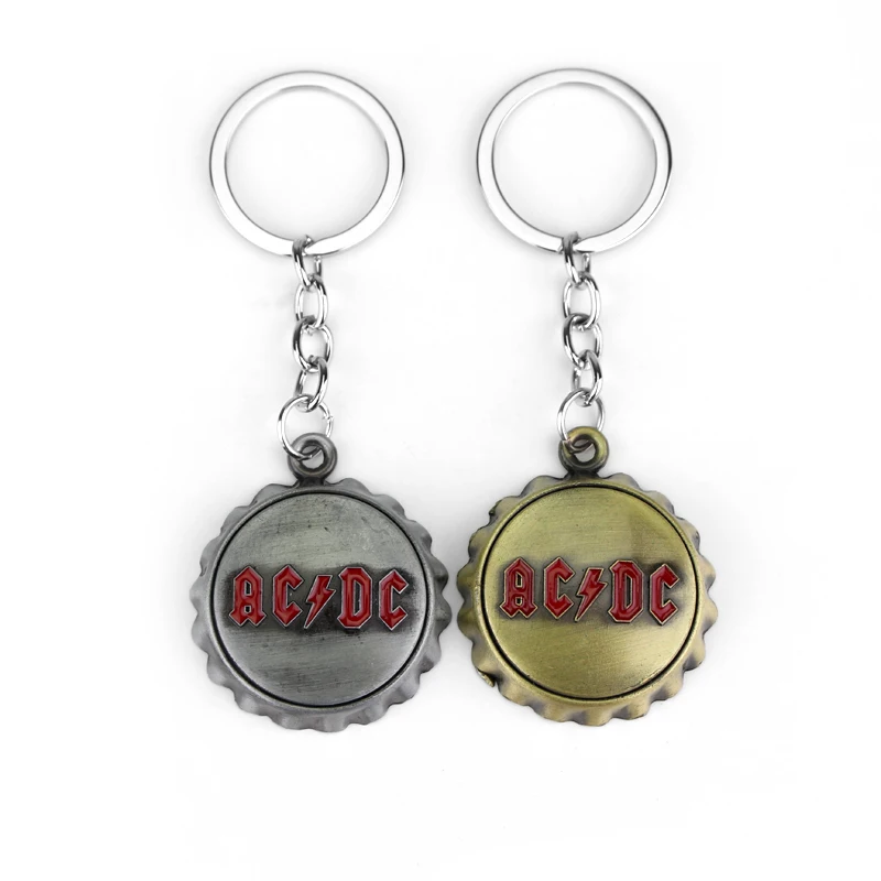 AC/DC Logo Metal Keychain Metal Key Chain Keyring Official Rock Band