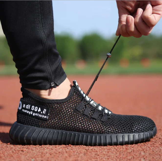 Safety Shoes Men's Steel Toe Lightweight Anti-smashing breathable comfortable wear-resisting Unisex Work Sneakers