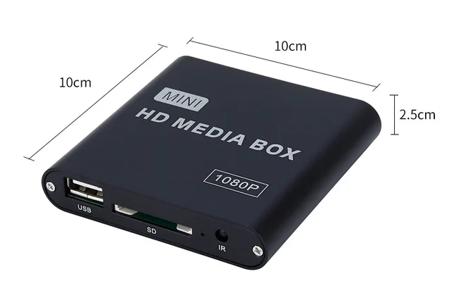 REDAMIGO HD 1080P mini car Media Player for car Center MultiMedia Video Player with IR Extender HDMI VGA AV USB SD/MMC HDD021+