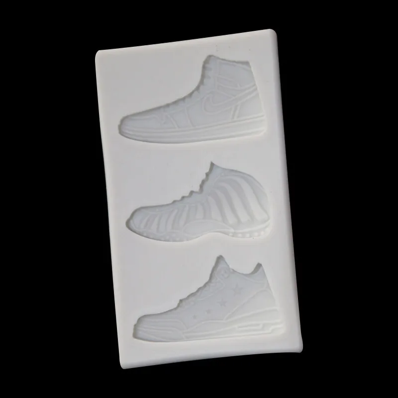 Silicone Mould for 3 Kinds of Sports Shoes, Basketball Shoes and Cakes mold 15-698