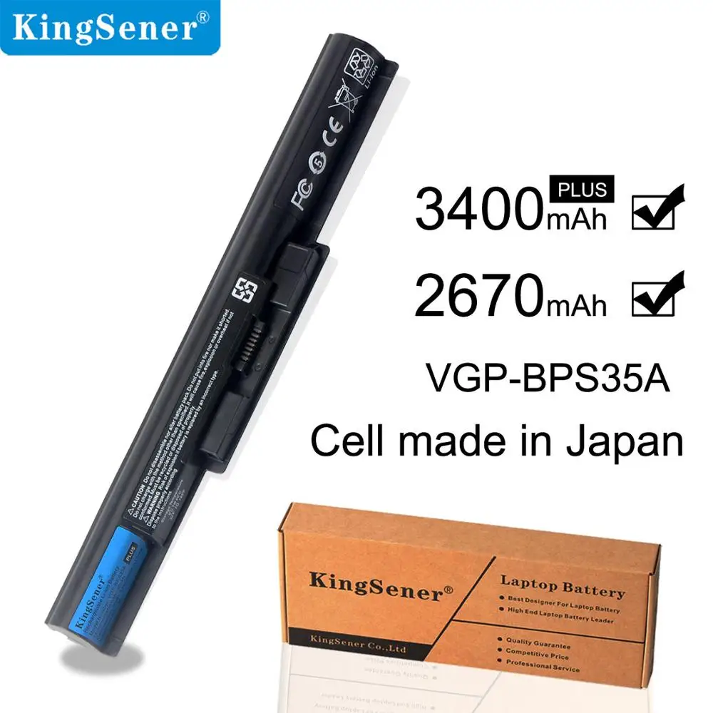 Аккумулятор KingSener для ноутбука Sony BPS35 аккумулятор VAIO Fit 14E 15E Series SVF1421X2EB