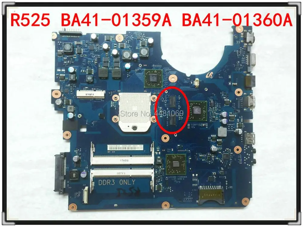 Для samsung R525 NP-R525 Материнская плата ноутбука HD4200 512MB DDR3 BA92-06827A BA92-06827B BA41-01359A основная плата тестирование