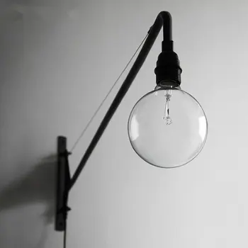 

American Vintage country minimalist wall lamp retro simple aisle bedroom wall light Europe industrial iron corridor light tools