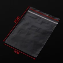 100 шт Горячие пластиковые пакеты для покупок с застежкой 10X7 см