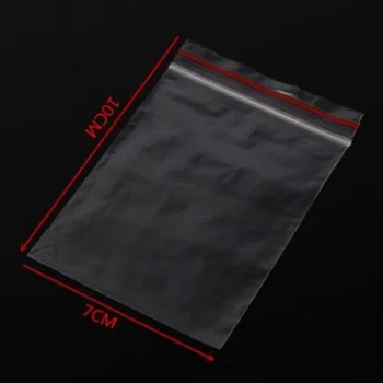 

100PCS Hot Clip Resealable 10X7cm Seal Pop Zip Lock Clear Plastic Bags Shopping Bags