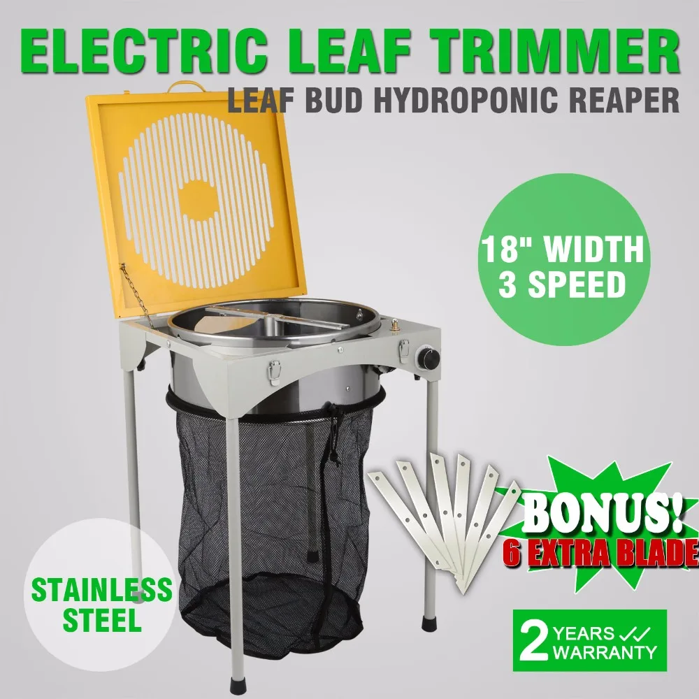 

Free shipping 18" HYDROPONIC LEAF BUD TRIMMER ELECTRIC STAINLESS STEEL TRIMMING CUTTING BLADES