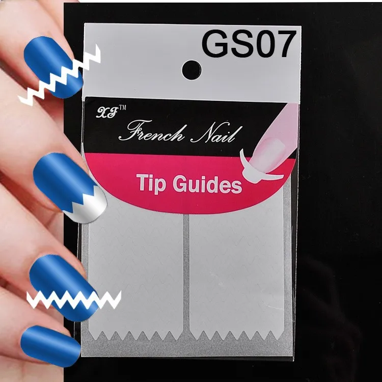 Etiqueta do Unha Cyv + Sg10 Packs Dicas Guia Manicure Francês Unha Arte Forma Franja Guias Adesivo Faça Você Mesmo Estêncil 18 Estilos - 02 03 018 100 x 12 100 x packs dicas guia etiqueta do