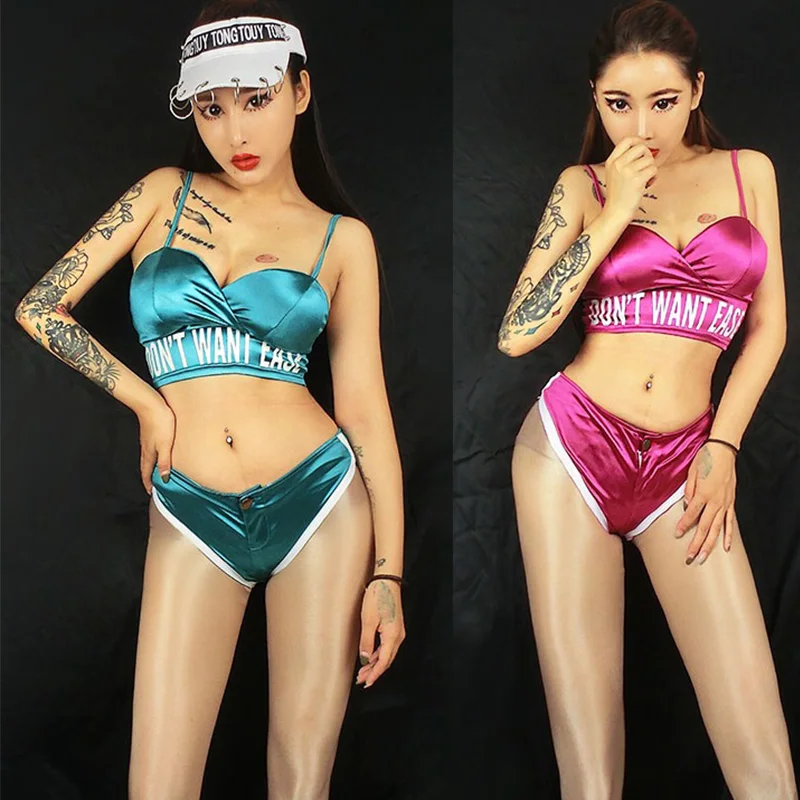 

Jazz Dance Costumes Bikini Sexy Stage Outfit Dj Clothes Women Singers Ds Gogo Pole Dancing Cheerleader Performance Wear DNV10681