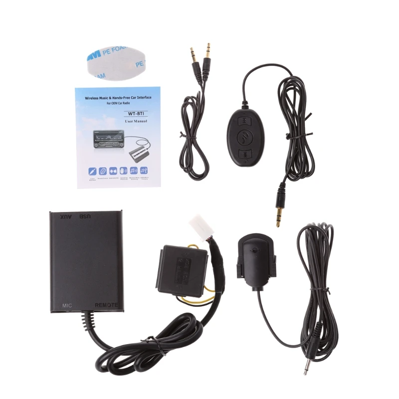 

Auto Bluetooth Kits Hands-free Stereo AUX Adapter Interface For Honda Civic Accord