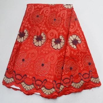 

Swiss voile laces in Switzerland 2019 embroidery stones African dry cotton polish lace fabric high quality for Nigerian dresses