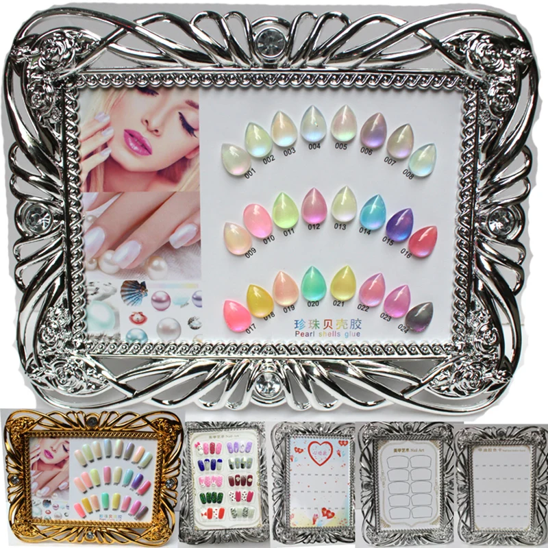 Buy Newest Nail Photo Display Cardboard Nail Gel
