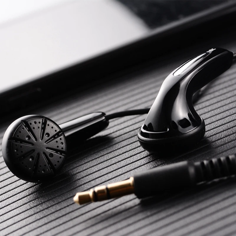HANGRUI Qian25 Dynamic Flat Head Plug Earphone 3.5mm In ear Headset HIFI Earphone Bass Earbud For iphone xiaomi Smartphone MP3  (1)
