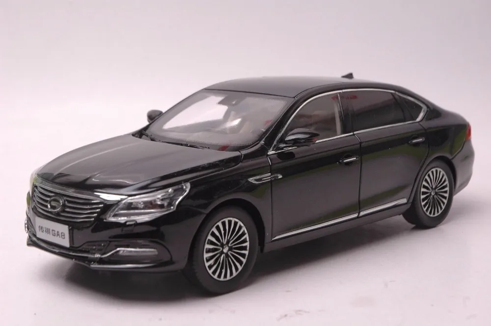 

1:18 Diecast Model for GAC Trumpchi GA8 2016 Black Alloy Toy Car Miniature Collection Gifts China Brand