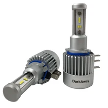 Darkaway H15 светодиодный фар 8000Lm 60 Вт/заданная величина высокое лампа накаливания с лучом света с can-bus Ошибка плата для автомобилей с напряжением 12 V 6000 K