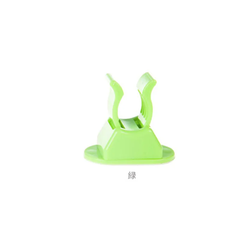 1 шт. швабра с настенным креплением органайзер для метлы держатель для ногтей держатель для швабры вешалка для швабры метла вешалка Клей хранение крючок хранение дома - Цвет: green