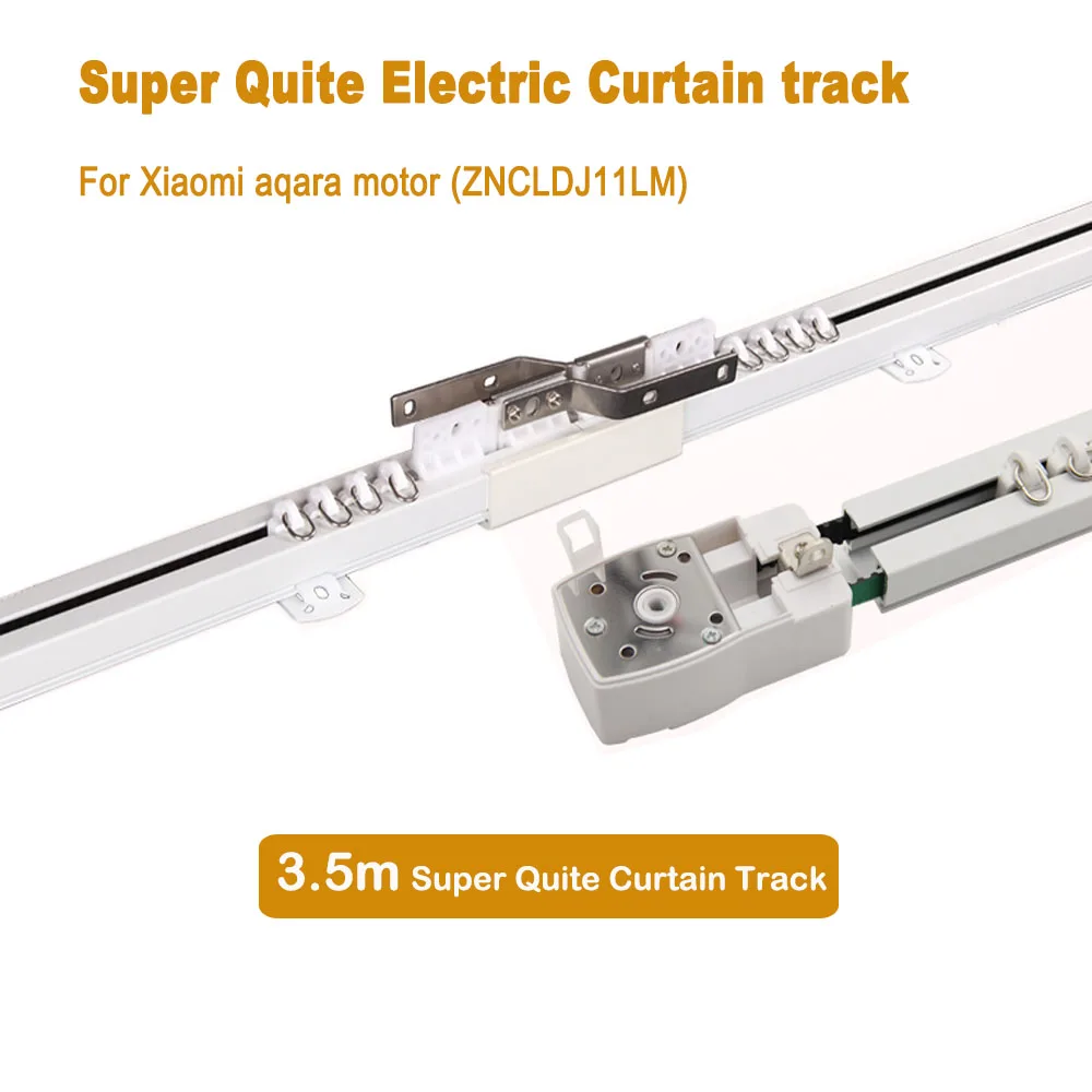 

3.5m High Quality Customized Electric Curtain Track for Remote Control Electrical Curtain Motor Smart Home Automation