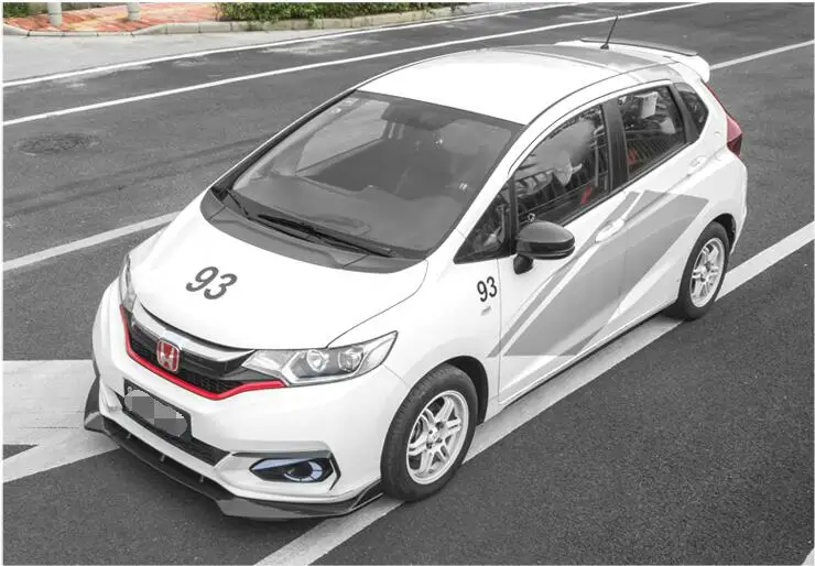 Для Honda FIT JAZZ обвес спойлер- для Honda FIT ABS задний спойлер передний бампер диффузор защитные бамперы