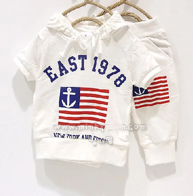 Fashion Casual New Summer Children Clothing Hot Baby Boys Hooded T