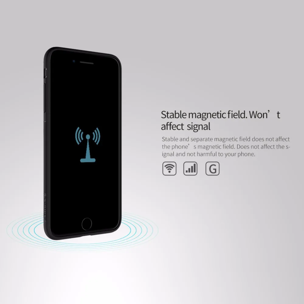 Чехол NILLKIN Magic для iphone 8(4,7 дюйма) с магнитной функцией матовый чехол на заднюю панель телефона для iphone 8 Plus 5,5 дюйма