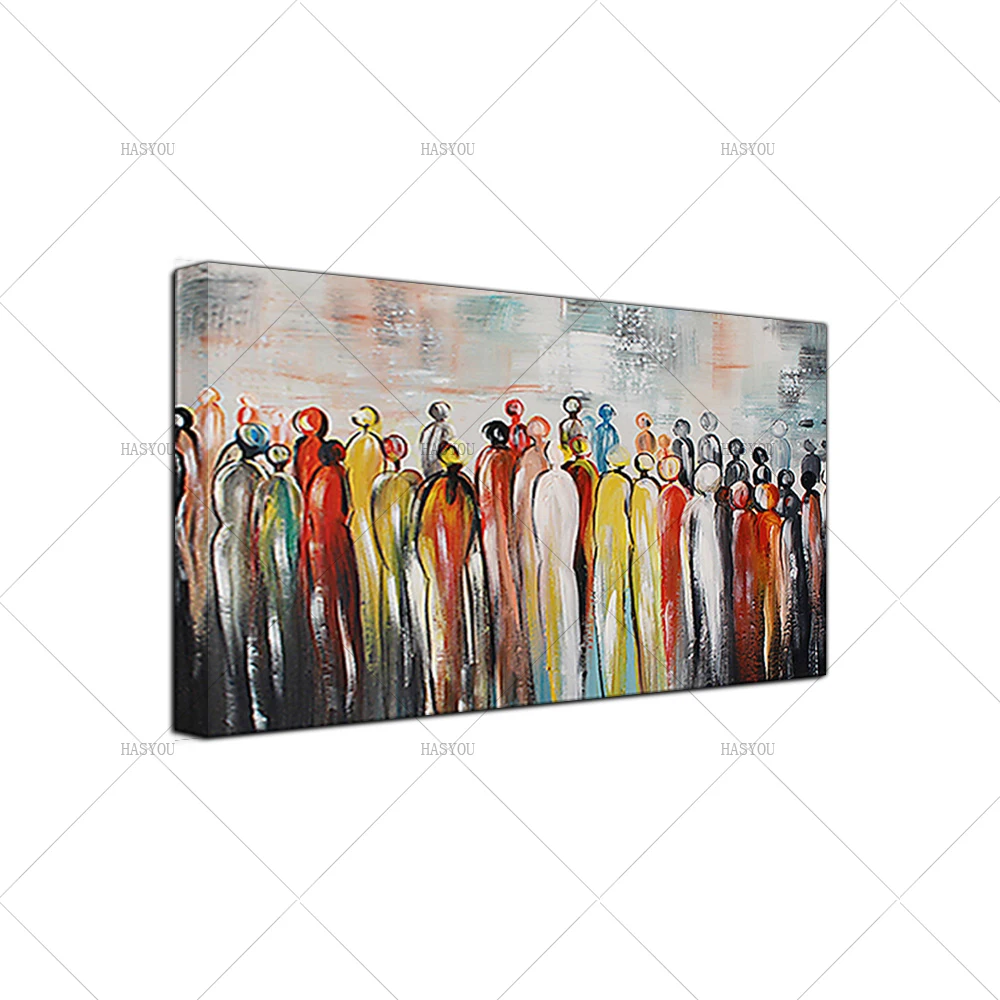 Modern-Abstract-Cartoon-Portrait-Crowed-People-Oil-Painting-on-Canvas-Hand-Painted-Wall-Mural-Picture-Decoration (2)