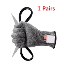 Анти-вырезать Прихватки для мангала защитные перчатки человек устойчивые к порезам кухня Мясник вырезать термостойкие огнестойкие рука перчатки прочный