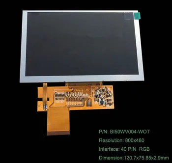 

5.0 inch TFT LCD screen RGB interface (800x480 without touch)