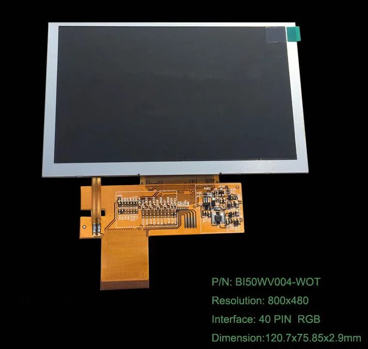 NoEnName_Null 5.0 inch TFT LCD screen RGB interface (800x480 without ...