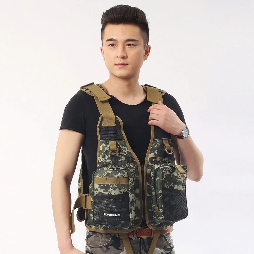 Sport Fishing Life Vest 110kg Men Breathable Foam Swimming Life Jacket Safety Waistcoat Outdoor Survival Utility Vest