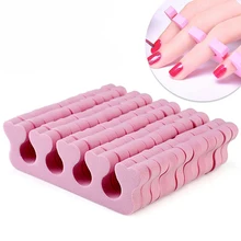 25 пар розовый дизайн ногтей разделители для пальцев ноги пальцы ног Губка Мягкий гель УФ-инструменты лак Маникюр Педикюр Профессиональный дизайн