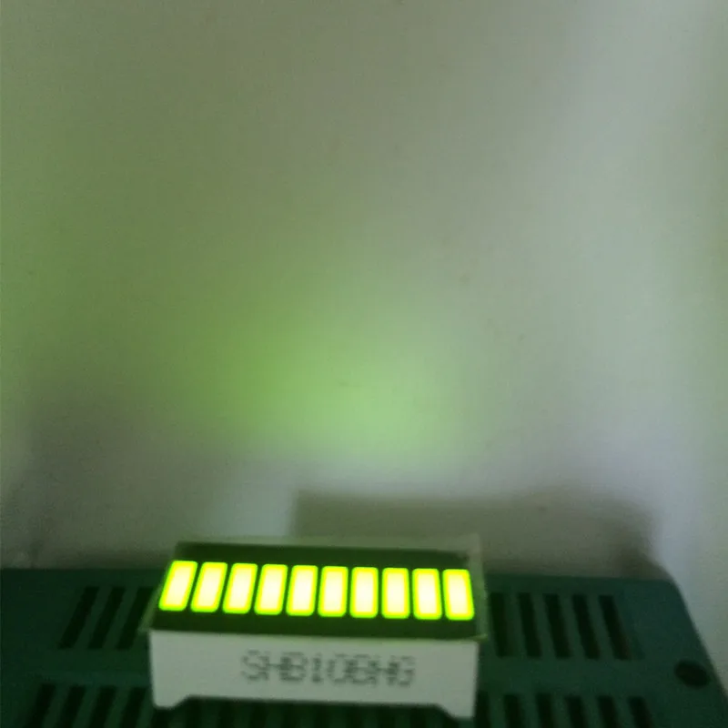 

5pcs LED Bargraph Display Green 10 LED Segment Bar Graph LED Number Signs Cube Board Displays Green 10 Graphic-Bar LED Display