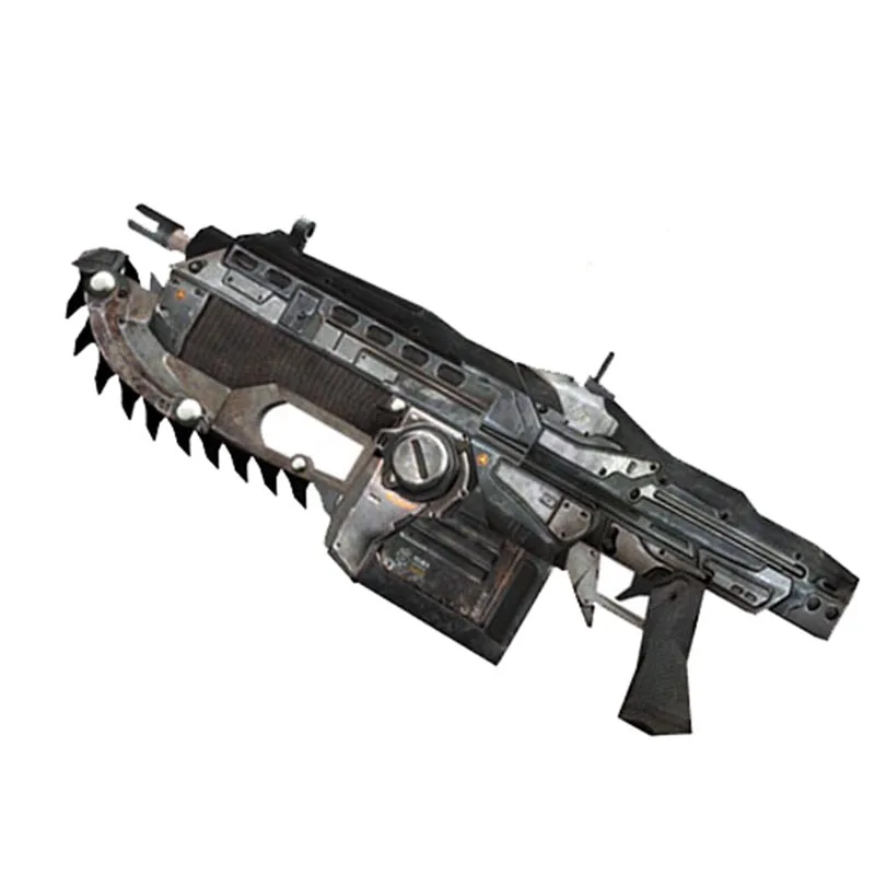 

DIY Paper Craft Scale 1: 1 Gears of War 2 Cavalry AssaultS Rifle Chainsaw Gun Handmade Toy For Boy Gift