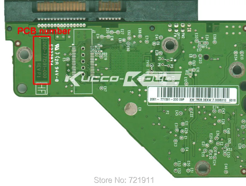 

HDD PCB logic board circuit board 2060 771591 000 for 3.5 inch SATA hard drive repair hdd date recovery