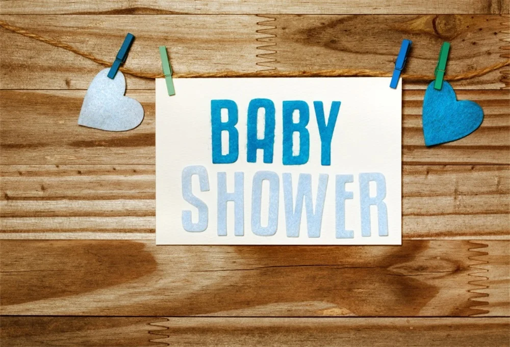 

Laeacco Wood Board Love Heart Card Baby Shower Child Photographic Backgrounds Customized Photography Backdrops For Photo Studio