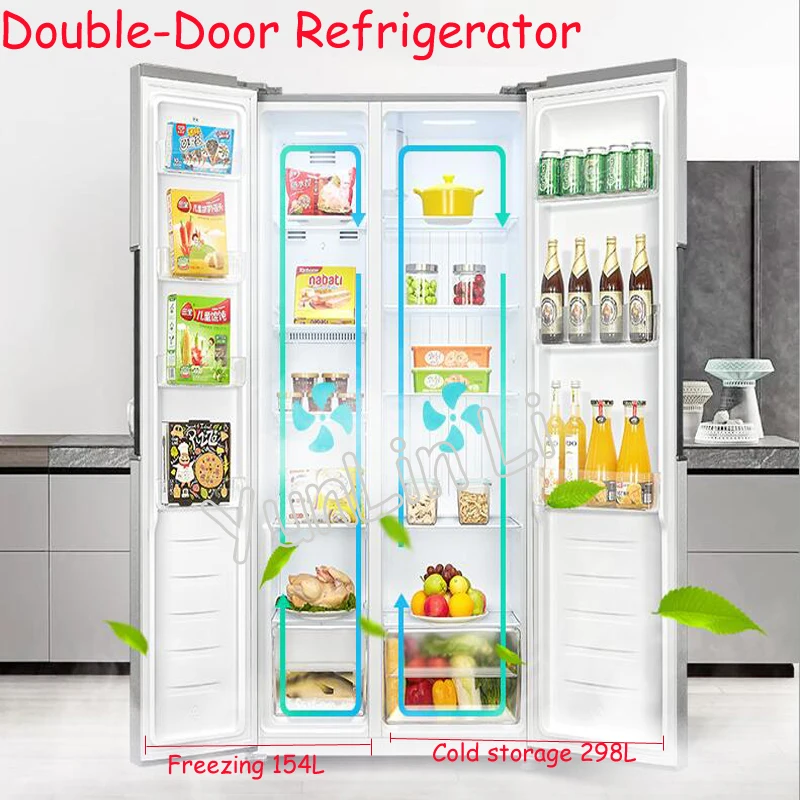 452L French Door Refrigerator Household Frostless Vertical Type Door-Drawer BCD-452WK | Бытовая техника