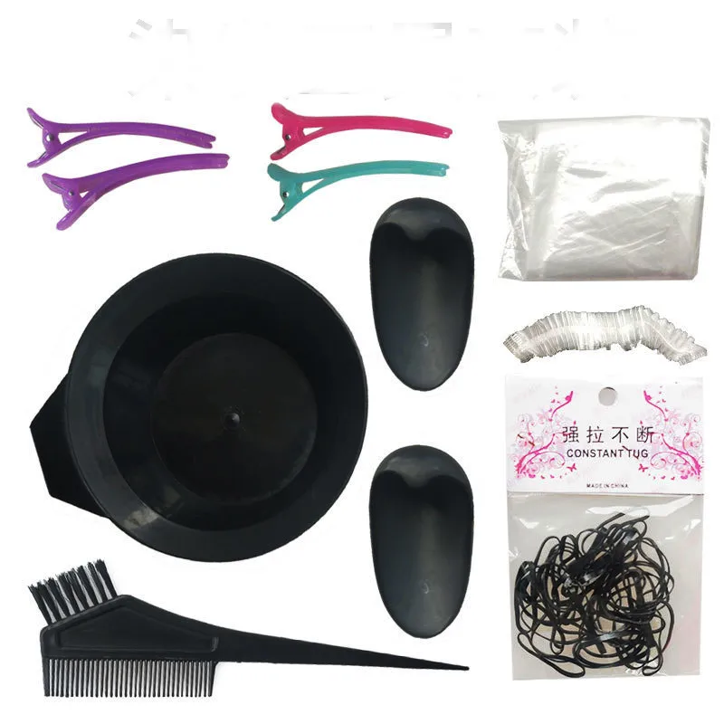 

8 Pcs/Set Hair Color Dye Bowl Comb Brushes Kit Pro Salon Hairdressing Styling Tools