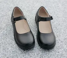 Japanese Anime Cosplay Shoes With Buckle Strap New 2017 Round Toe Ladies Japanese Style Student Shoes Casual Black Shoes