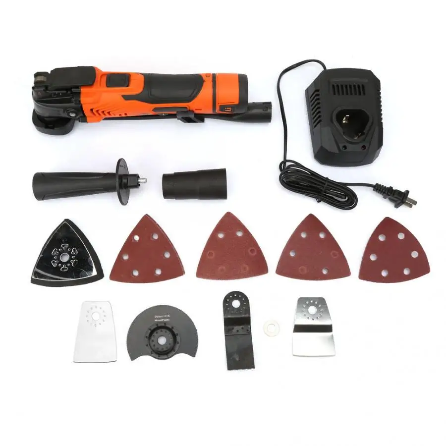 

Household Trimming Machine Multi-functional Oscillating Tool Sandpaper Pad Saw Blade Scraper Kit CN Plug 100-220V